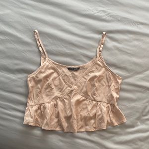 Beige crop top